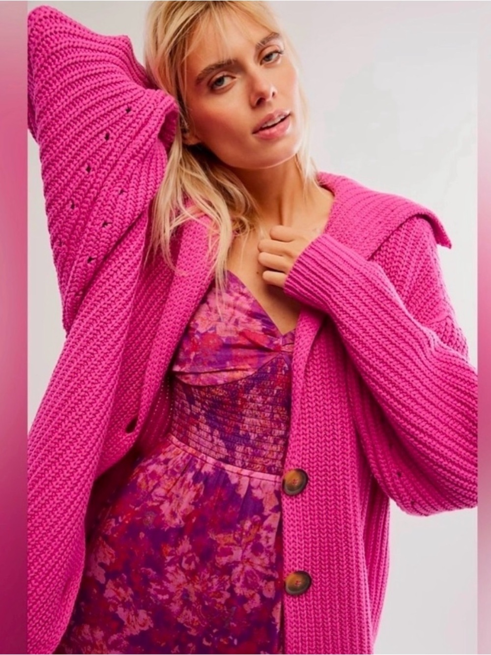 Free People Swim Too Deep Oversized Cardigan
